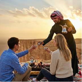 Breakfast in An-Nafud